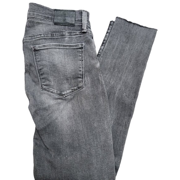 Lucky Brand Brooke Skinny Stretch Jeans Gray Orta Premium Raw-Hem 2/26A - Picture 3 of 8